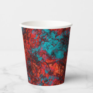 Dark red blue texture textured suede marble granit paper cups
