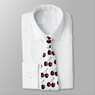 Dark Red Cherry Neck Tie - Custom Colours