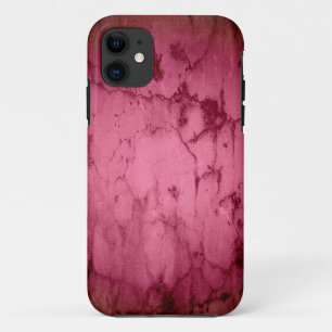 Dark red crack wall background graphic design iPhone 11 case