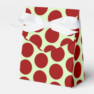 Dark Red Dots Favour Box