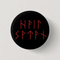 Dark Red Elder Futhark Hail Satan