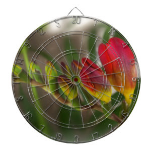 dark red freesia dartboard