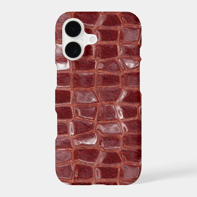 Dark red glass bricks abstract geometric pattern (Back)