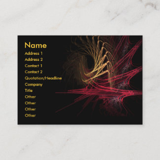 Dark : Red & Gold Business Card