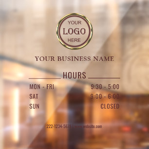 Dark-red gold design,Logo or Photo in gold circle,