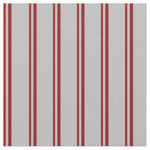 Dark Red & Grey Coloured Pattern Fabric