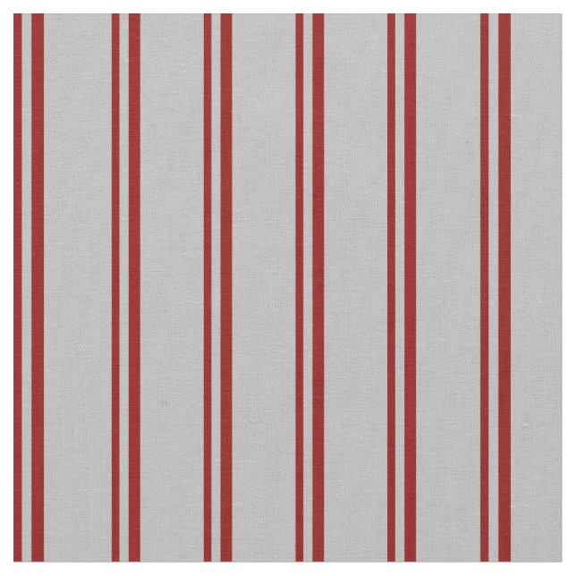 Dark Red & Grey Coloured Pattern Fabric (Close Up)