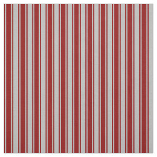 Dark Red & Grey Lines Fabric