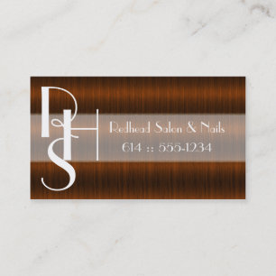 Dark Red Hair Salon Stylist Beauty Business Cards