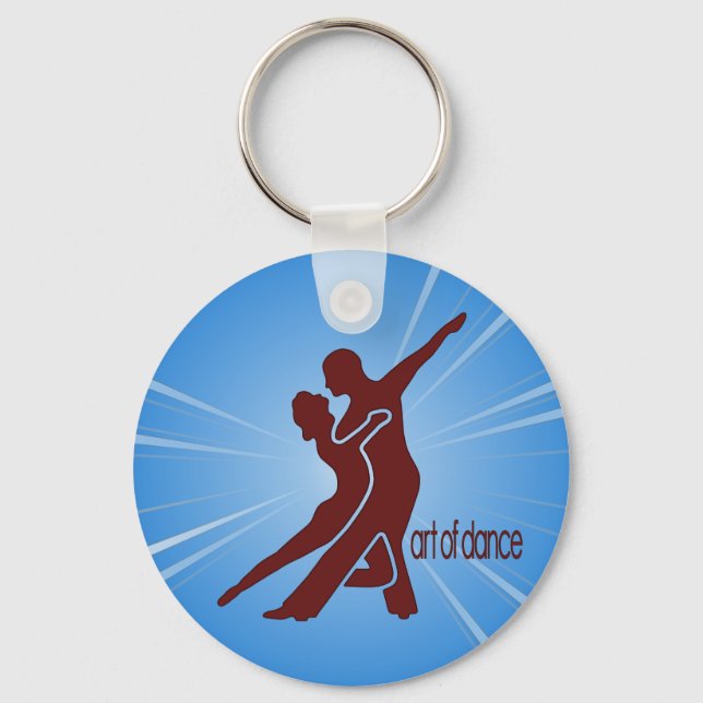 Dark Red Logo Key Chain (Front)