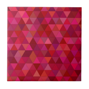 Dark Red Mosaic Ceramic Tile