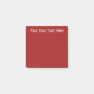 Dark red post-it notes