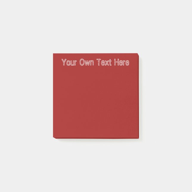 Dark red post-it notes (Front)