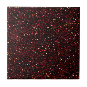 Dark Red Ruby Glitter Tile