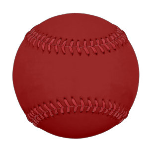 Dark Red Solid Colour Baseball