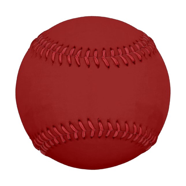 Dark Red Solid Colour Baseball (Front)