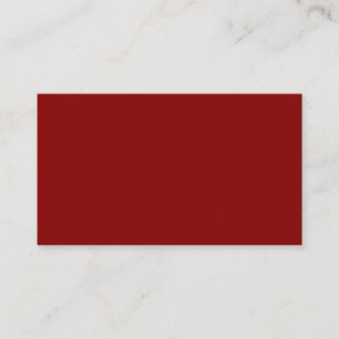 Dark Red (solid colour)  Business Card