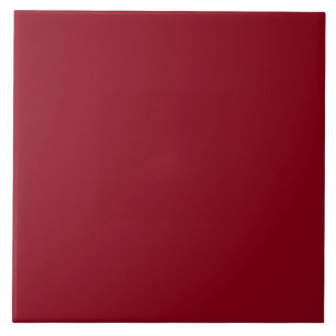 Dark Red Solid Colour Ceramic Tile