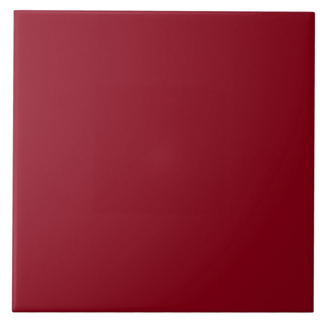 Dark Red Solid Colour Ceramic Tile (Front)