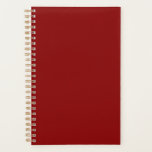 Dark Red Solid Colour Planner<br><div class="desc">Dark Red Solid Colour. Modern and classic colour.</div>