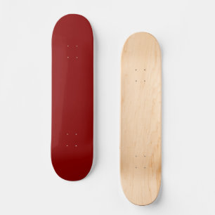 Dark Red Solid Colour Skateboard
