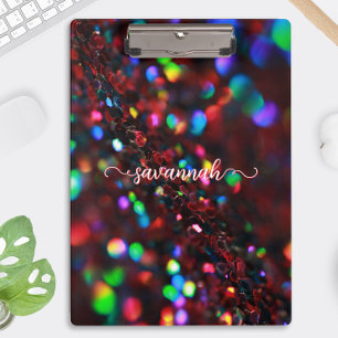 Dark Red Sparkling Clipboard