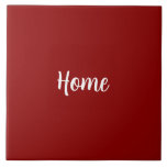 Dark Red Template, Customisable, Ceramic Tile<br><div class="desc">Dark red solid colour template,  to personalise or leave as-is.</div>