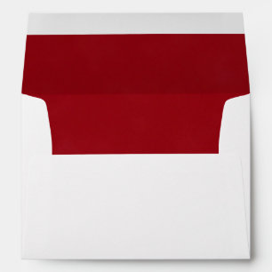 Dark Red Trim - Envelope