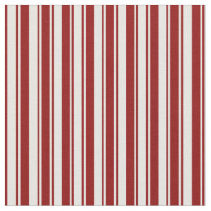 Dark Red & White Pattern Fabric