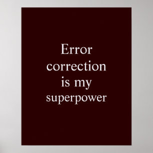 Dark Red White Quantum Engineer Theme Poster