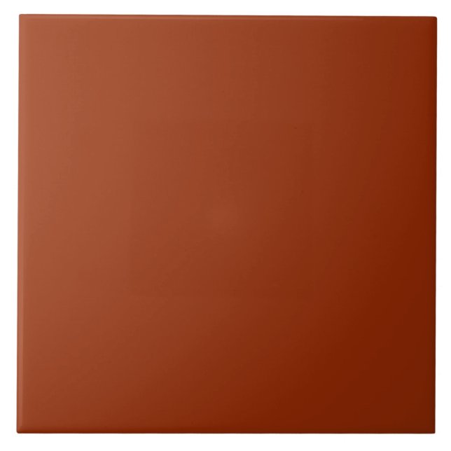 Dark reddish-orange ceramic tile (Front)