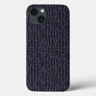 Dark Reptilian-Style Pattern Design iPhone 13 Case
