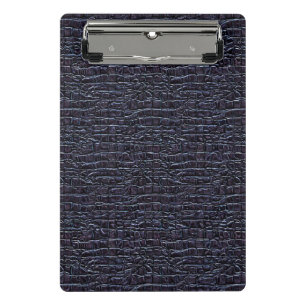 Dark Reptilian-Style Pattern Design Mini Clipboard