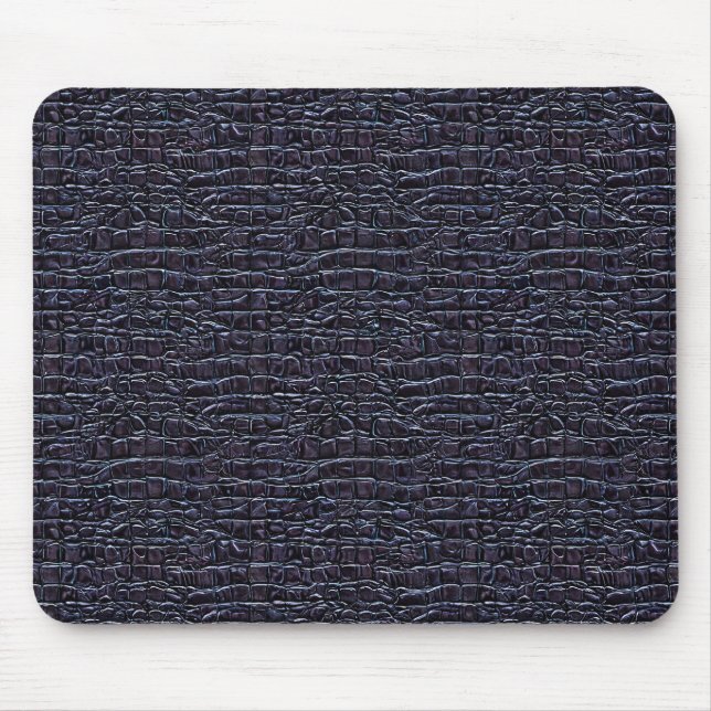 Dark Reptilian-Style Pattern Design Mouse Pad (Front)