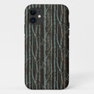 Dark Retro Birch iPhone 11 Case