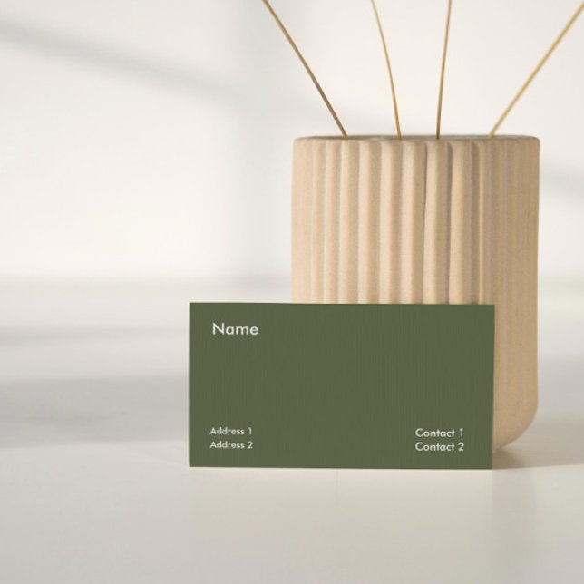 dark rich green - minimalist business card (Creator Uploaded)