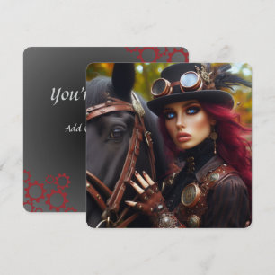 Dark Rider Steampunk Victorian Lady
