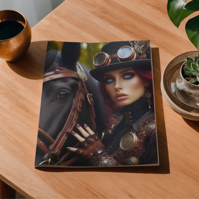 Dark Rider Steampunk Victorian Lady Decoupage Tissue Paper (Creator Uploaded)