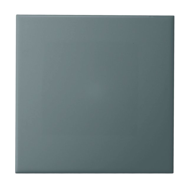 Dark River Teal Blue Square Kitchen and Bathroom Ceramic Tile (Front)