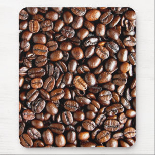 Dark Roasted Coffee Beans Mouse Pad