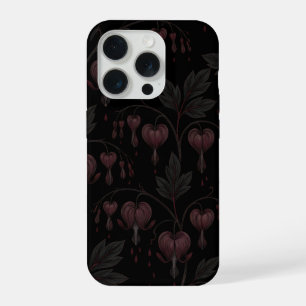 Dark Romance Bleeding Hearts Botanical iPhone 15 Pro Case