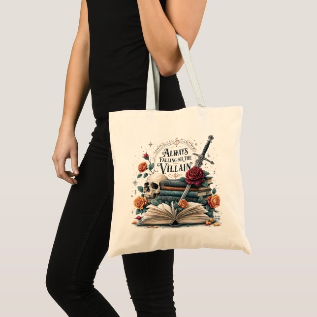 Dark Romance Book Lover, Fantasy Reader Tote Bag (Front (Product))