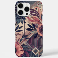 Dark Romance Burgundy Art Deco Floral Summer 