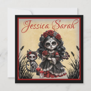 Dark Romance_ Crimson Rose Holiday Card