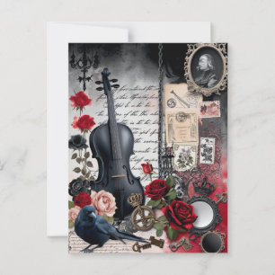 Dark Romance Gothic Vintage Postcard