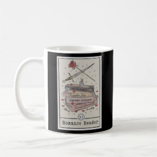 Dark Romance Reader Tarot Card Bookish Smut Reader Coffee Mug