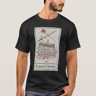 Dark Romance Reader Tarot Card Bookish Smut Reader T-Shirt