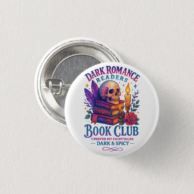 Dark Romance Readers....  3 Cm Round Badge (Front & Back)