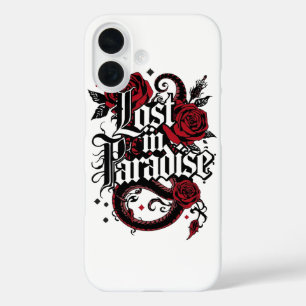 Dark Romance Tattoo Style Quote iPhone 16 Case