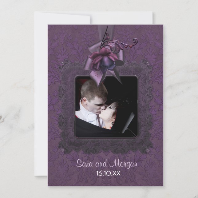 Dark Romance Wedding Invitation (Front)